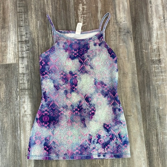 Ivivva Lululemon purple and blue tribal print tank - Picture 1 of 6